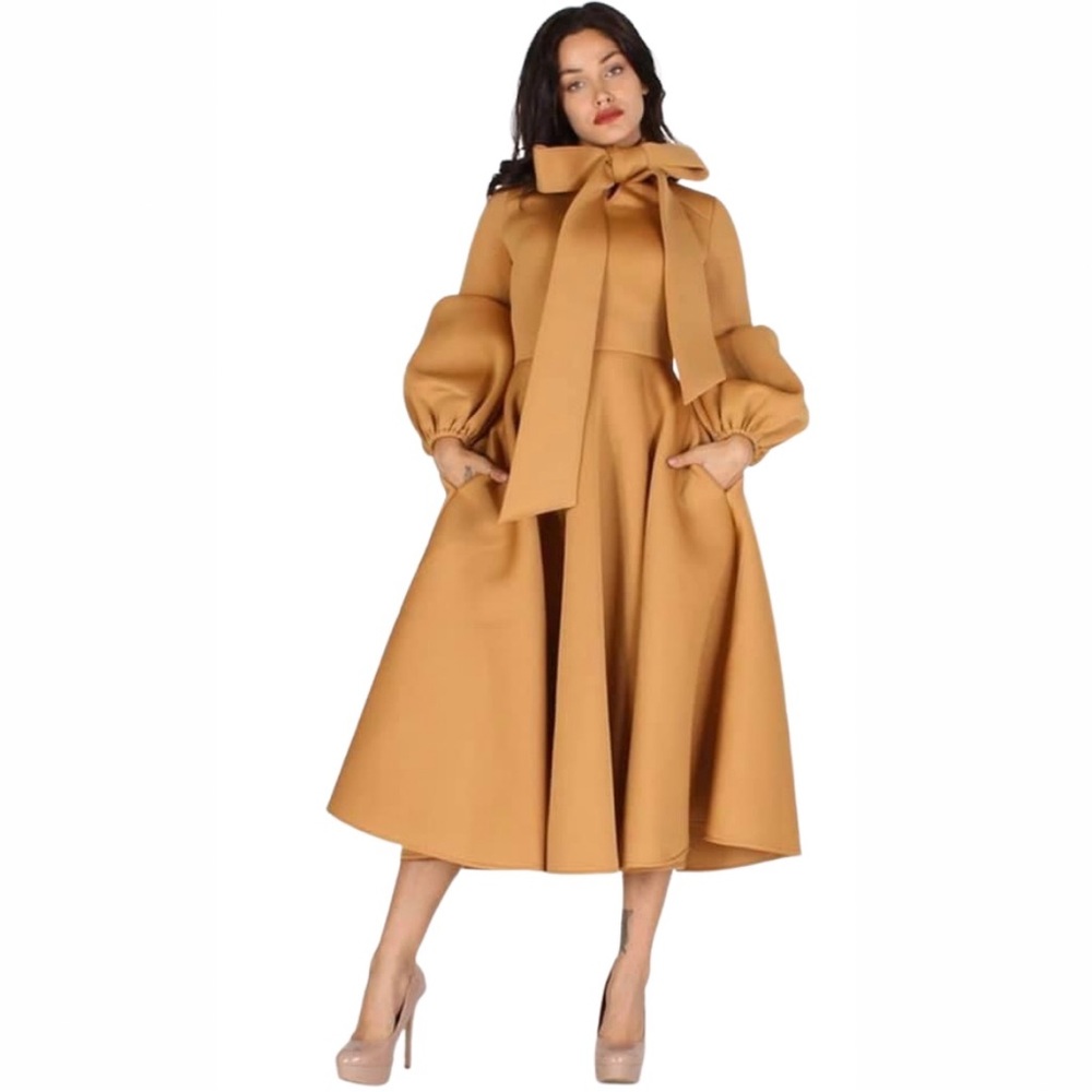 FABULOUS GOLD MIDI DRESS